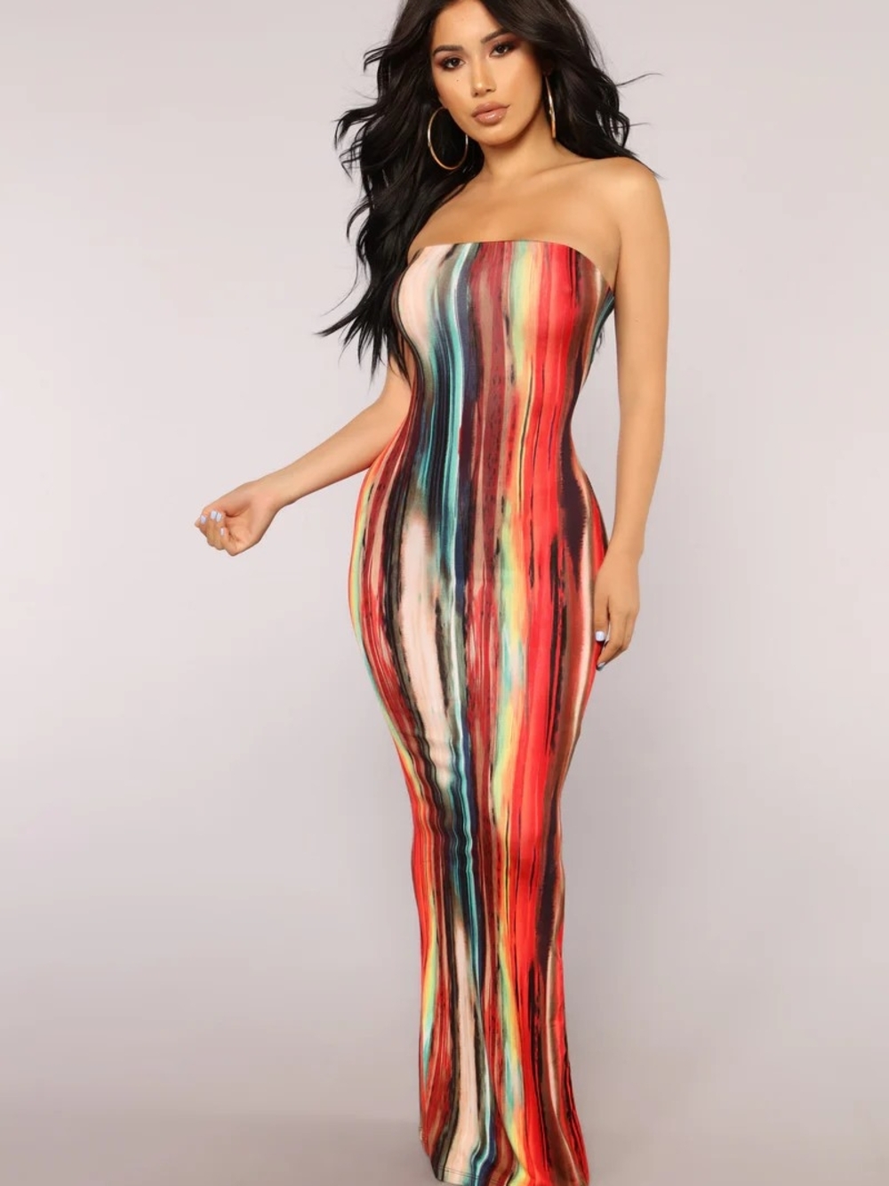 Work Of Art Dress - Red/Multi
